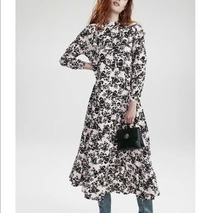 NWOT Floral Print Long Sleeve Prairie Dress